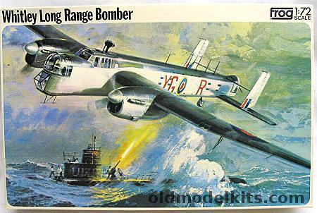 Frog 1/72 Whitley Long Range Bomber, F207 plastic model kit